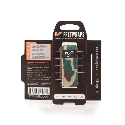 Gruv Gear FretWraps Strings Muter Camo Green/Brown SM
