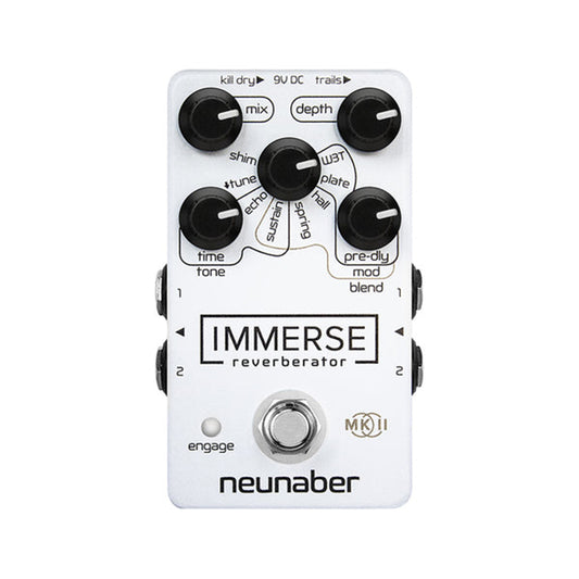 Neunaber Special Edition White-out Immerse Reverberator MKII Guitar Effects Pedal