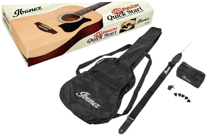 Ibanez V50NJP Acoustic Guitar Jampacks, Natural High Gloss, Jampack ( FREE Gig Bag, Chromatic Clip-on tune, Guitar strap, Accessory pouch and Guitar Picks)